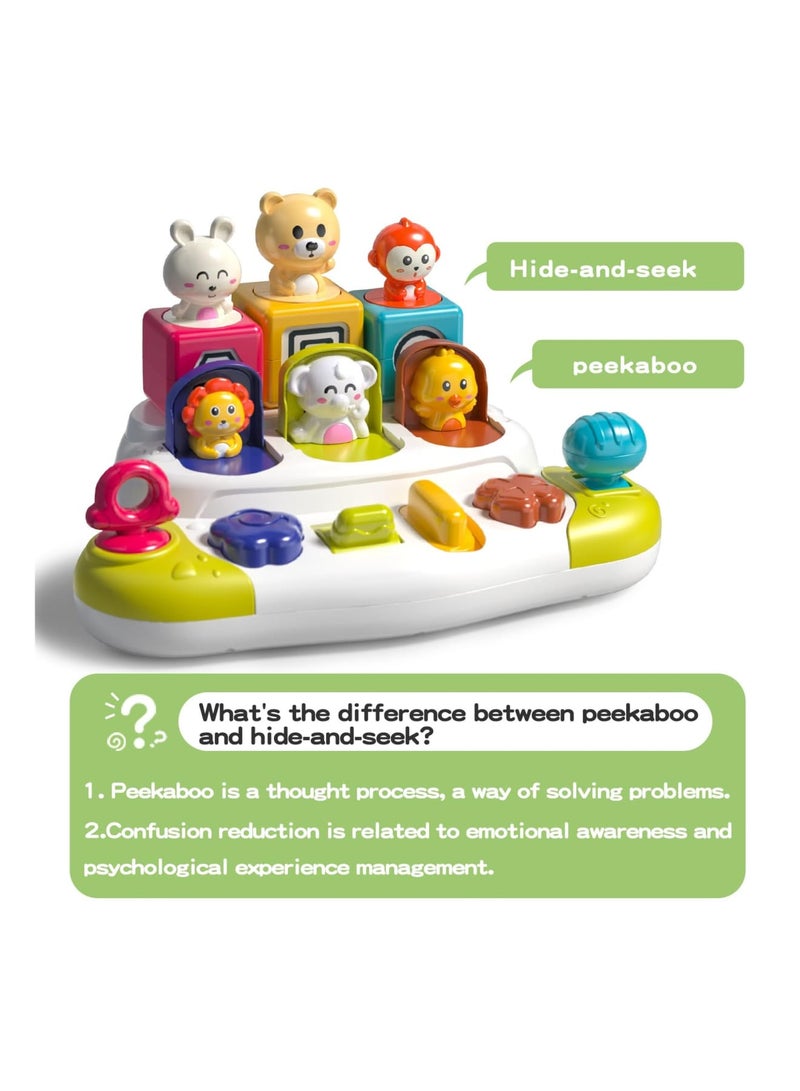 SOLARAE Interactive Pop-Up Toy, Learning Toy for Sorting Colors and Animals, Montessori Toy Cause and Effect Toy, Kids Gift Toy Age 1-2,  Early Learning for 9-12-18 Months Kids - Image 3