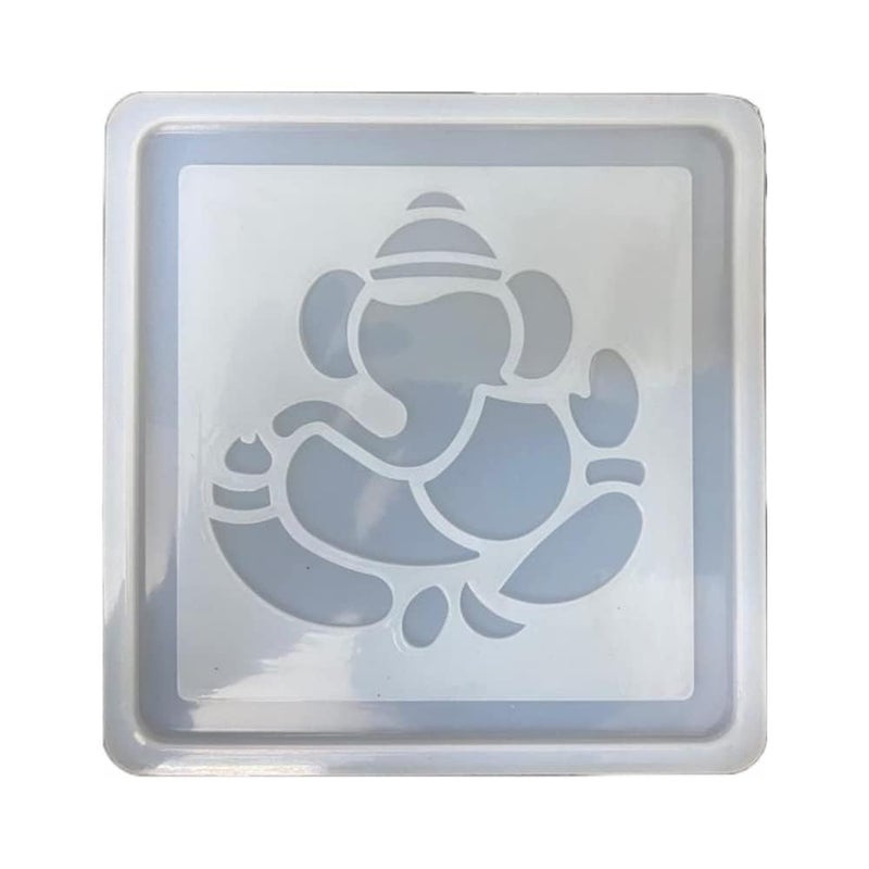 53 Arts 53ARTS Ganesh Ganesha Ganpati Frame Resin Mould Silicone Epoxy Casting Molds for DIY Crafts Trinket Container Home Wall Decoration - Image 1