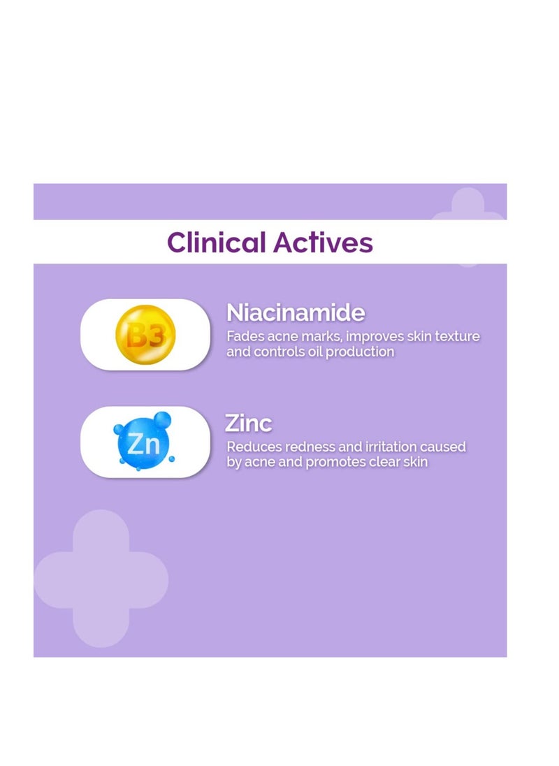 THE derma Co - سيروم الوجه نياسيناميد 10% لعلامات حب الشباب والبشرة المعرضة لحب الشباب للجنسين 30 مل - Image 1