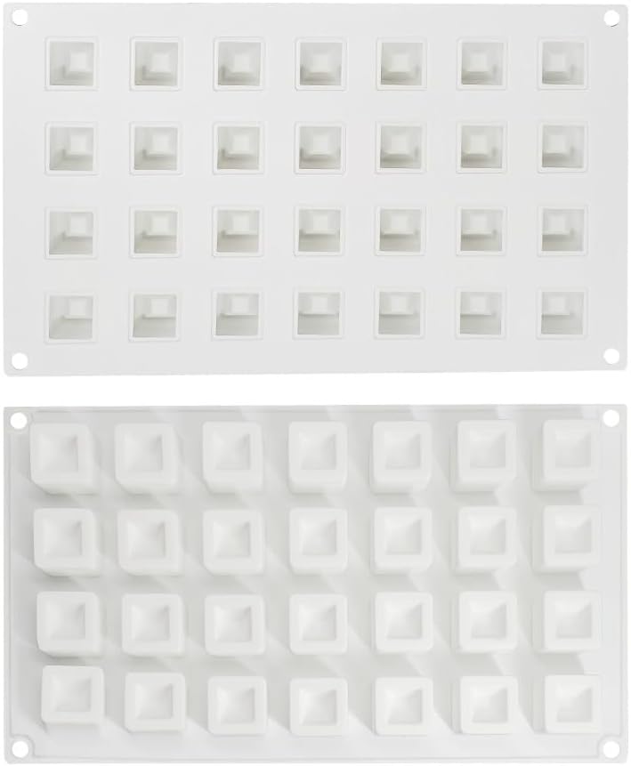 mostsom Epoxy Resin DIY Ice Cube Mold - 28 Grid Square Silicone Mold (11.8 x 7 x 1 inch) - Image 4