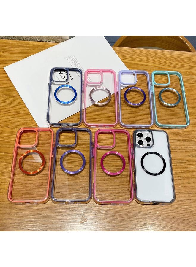 زبون جراب لهاتف iPhone 13 3 في 1 Airbag CD Texture MagSafe جراب هاتف - Image 2