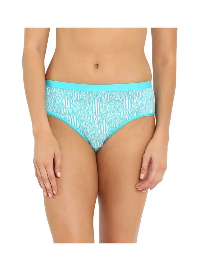 جوكي Jockey 3001 Women Super Combed Cotton Elastane Stretch Mid Waist Hipsters Panties with Ultra Soft Exposed Waistband
