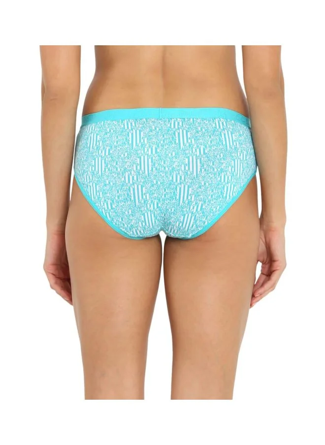 جوكي Jockey 3001 Women Super Combed Cotton Elastane Stretch Mid Waist Hipsters Panties with Ultra Soft Exposed Waistband