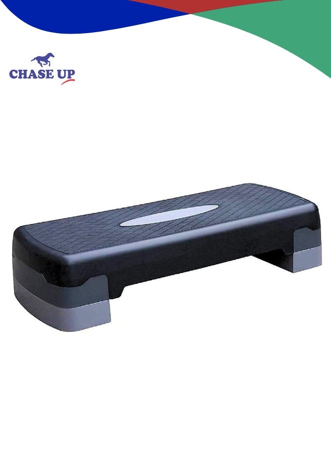 Chase Up Multi Level Aerobic Step Exercise training workout stepper 2-Adjustable Levels Great for Home Gym, Cardio & Palesta Pilates Yoga sports - Image 1