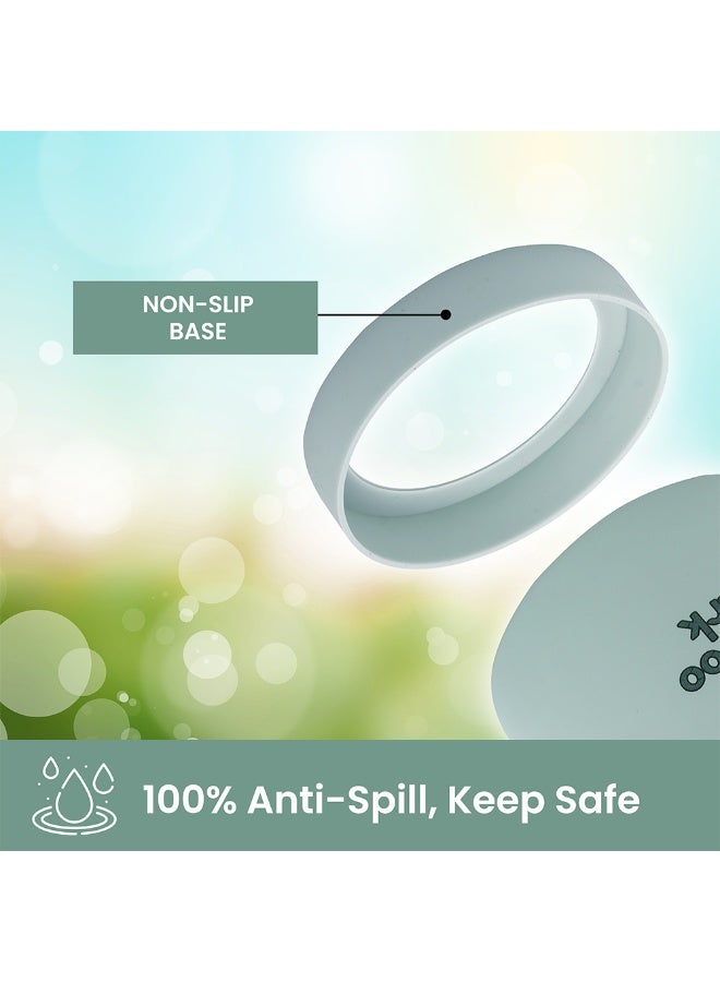 Bamboo Bark 1000 ML Insulated Water Bottle with Sipper Lid – Stainless Steel Double Wall Vacuum Flask for Hot & Cold Water Leak-Proof, Reusable Sports Thermos Bottle - (Dull Sage Green) - Image 5