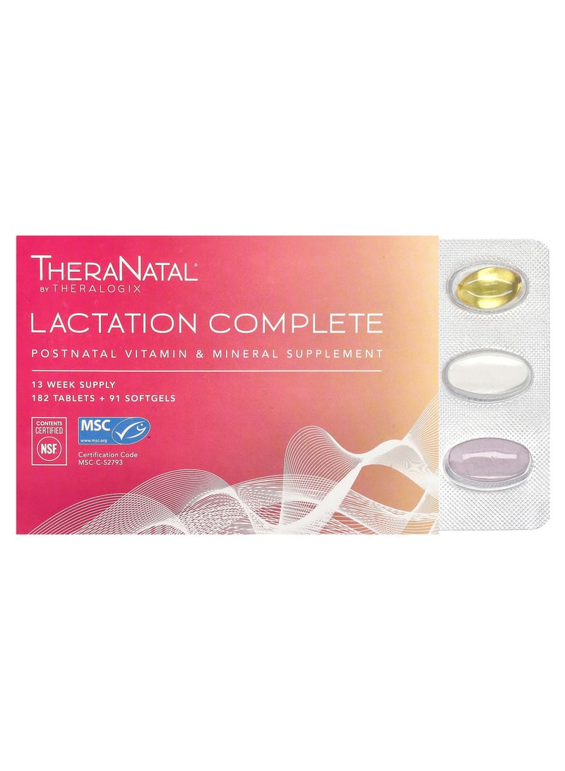 TheraNatal, Lactation Complete, 182 Tablets + 91 Softgels