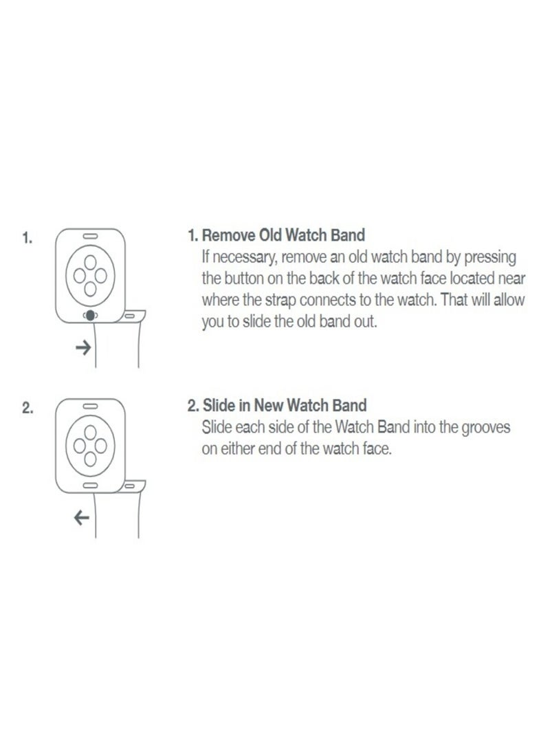 1Pcs Dark Blue S/M 42-44mm Silicone Rubber Strap Band For Replacement Apple Watch Strap - Image 2