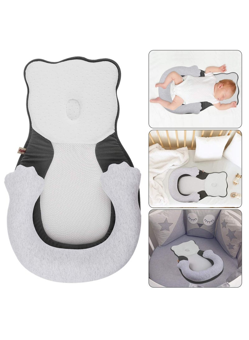 KASTWAVE Portable Snuggle Bed-Co-Sleeping Bed for 0-6 Months Baby Head Support Adjustable with 3D Breathable & Ultra Soft Infant Floor Bedfor Travel, Newborn Essentials Organic Co-Sleeper Baby snuggle (Bear) - Image 5
