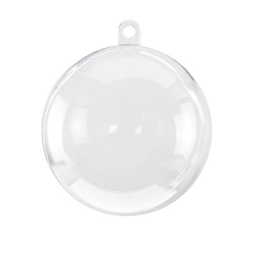 Super Z Outlet Clear Plastic Acrylic Bath Bomb Mold Shells Molding Balls Kit 60mm 12 Pack
