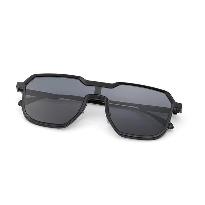 Dervin UV Protected One Piece Designer Punk Style Metal Sunglasses for Men and Women - Image 3