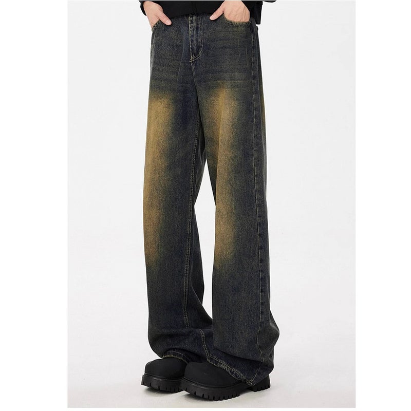 Unisex Classic Denim Jeans Loose Fit Daily Outdoor Wear - Image 1