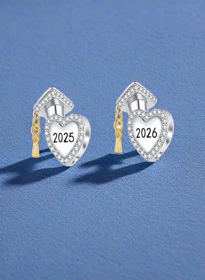 QeenseKc قبعة تخرج QeenseKc على شكل قلب لعام 2025، متوافقة مع سوار باندورا - Image 4
