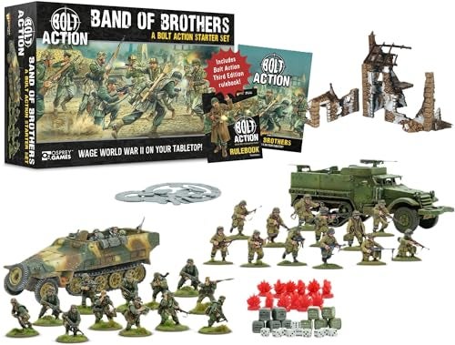 WARLORD GAMES Band of Brothers Bolt Action Third Edition Starter Set by Warlord Games 28mm World War 2 Strategy Battle Game for 2 or More Players Using Miniatures - Image 1