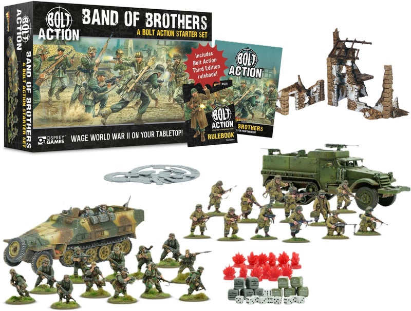 WARLORD GAMES Band of Brothers Bolt Action Third Edition Starter Set by Warlord Games 28mm World War 2 Strategy Battle Game for 2 or More Players Using Miniatures - Image 3