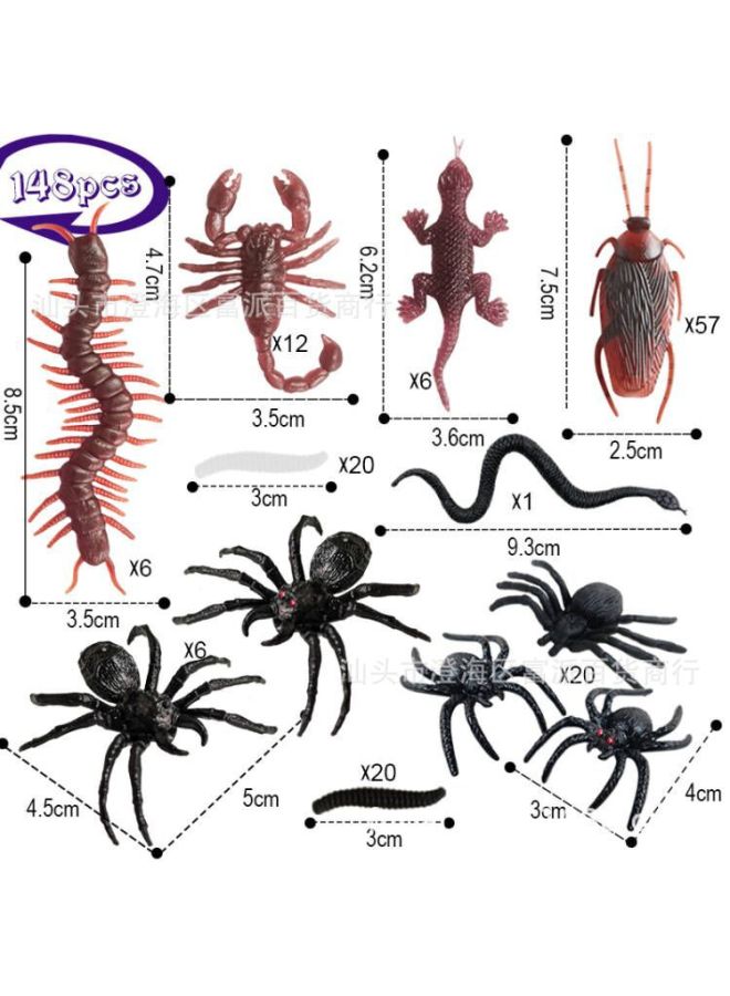Loquat Party Simulation Spider Cockroach Tricky Toy Soft Glue Animal  Decoration Tricky Toy-Color:DIY Set - Image 3
