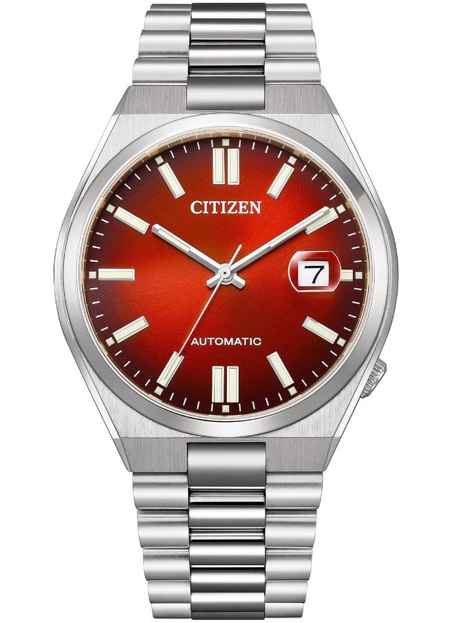 CITIZEN Tsuyosa Automatic Red Dial Stainless Steel Men's Watch - NJ0150-56W  - Image 1