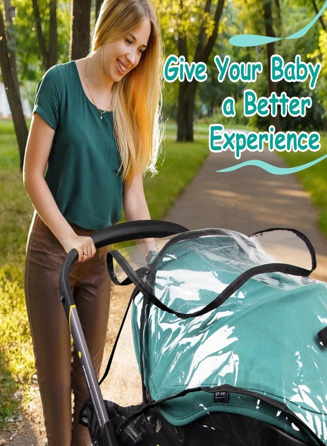 TRIPDAILY Rain Cover, Compatible with Doona Infant Car Seat Stroller, Protects from Rain, Snow, Wind, Cold, Side Ventilation Holes, Rain Cover for Stroller, Stroller Cover Accessories - Image 5