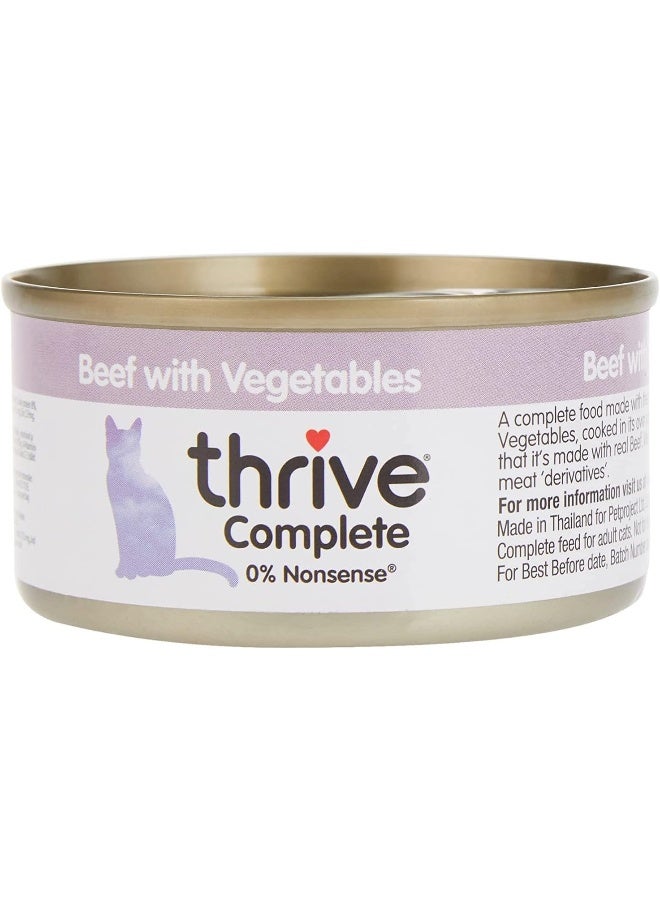 Thrive Complete Cat Beef with Vegetables Wet Food 75G - Image 1