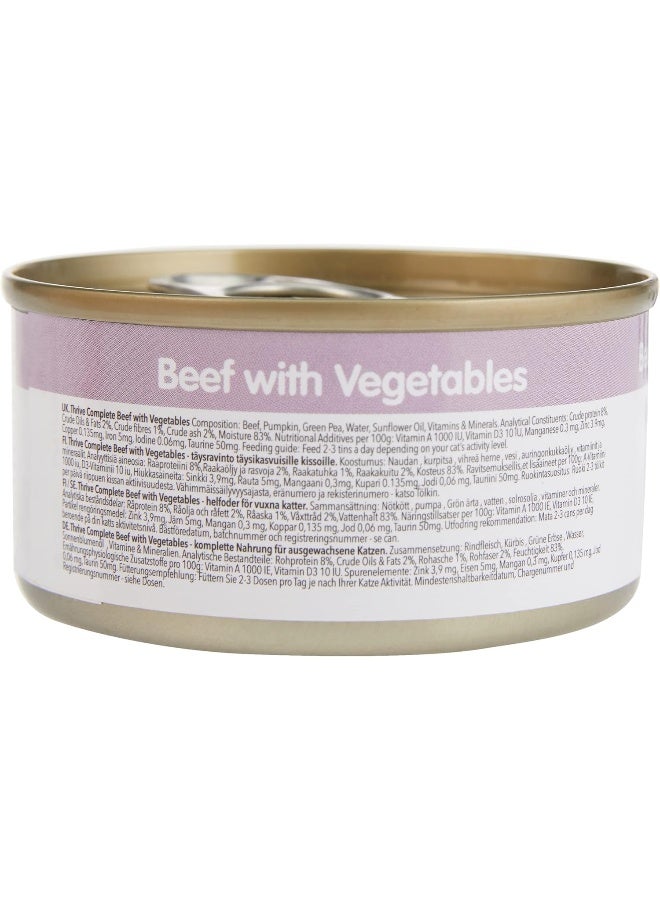 Thrive Complete Cat Beef with Vegetables Wet Food 75G - Image 2