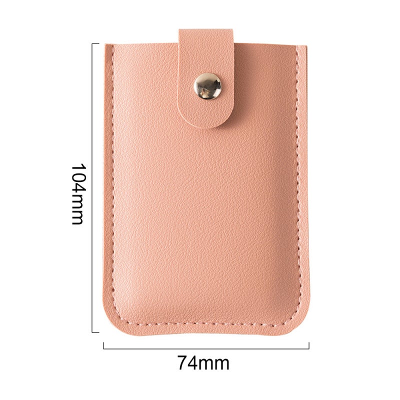 Pull-Out Card Holder Red Premium PU Leather Water-Resistant Wallet - Anti-Slip Snap Button Secure Quick Access for Travel Everyday On-The-Go Use - Image 2