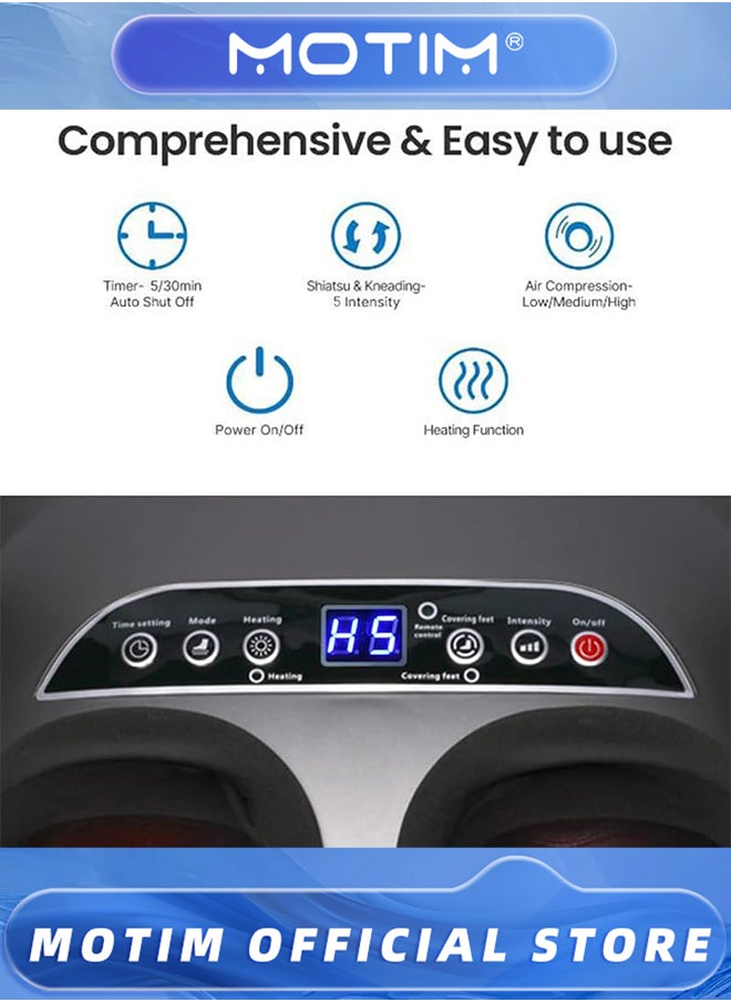 Motim Foot Massager for Plantar Fasciitis and Tired Muscles Foot Massager Machine with Heat and Remote Feet Massager for Neuropathy Pain Relief and Circulation  - Image 3