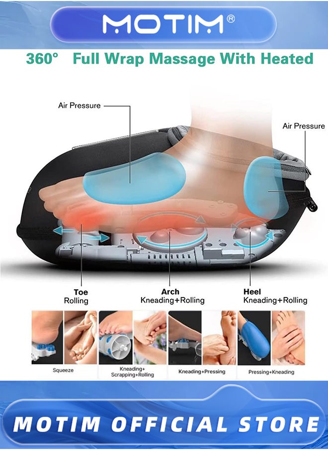 Motim - Foot Massager for Plantar Fasciitis and Tired Muscles Foot Massager Machine with Heat and Remote Feet Massager for Neuropathy Pain Relief and Circulation - Image 1