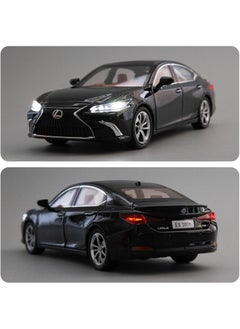 Swift 1:24 لكزس ES300 نموذج سيارة سبيكة دييكاست لعبة سيارة قابلة للتجميع مع لعبة الضوء والصوت يمكن فتح باب السيارة للأولاد والأطفال الصغار هدية سيارة بيضاء  - Image 5
