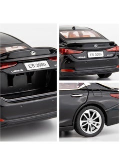 Swift 1:24 لكزس ES300 نموذج سيارة سبيكة دييكاست لعبة سيارة قابلة للتجميع مع لعبة الضوء والصوت يمكن فتح باب السيارة للأولاد والأطفال الصغار هدية سيارة بيضاء  - Image 4