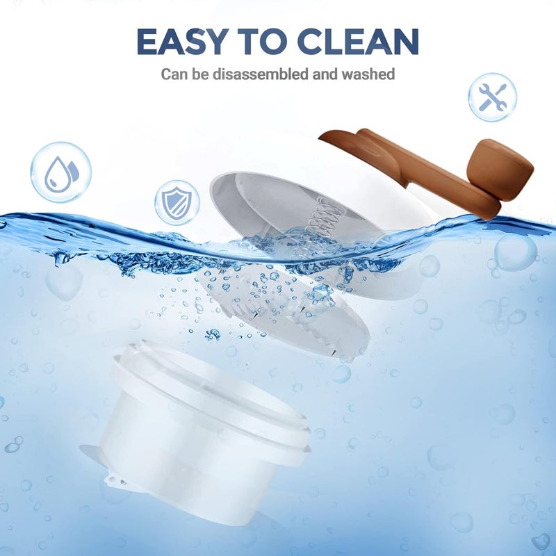 WingFly Manual Ice Crusher Slush Machine, Ice Shaver Cocktails, Portable Slushie Machines and Snow Cone Machine with Free Ice Cube Tray, BPA Free for Home Outdoor Use - Image 5