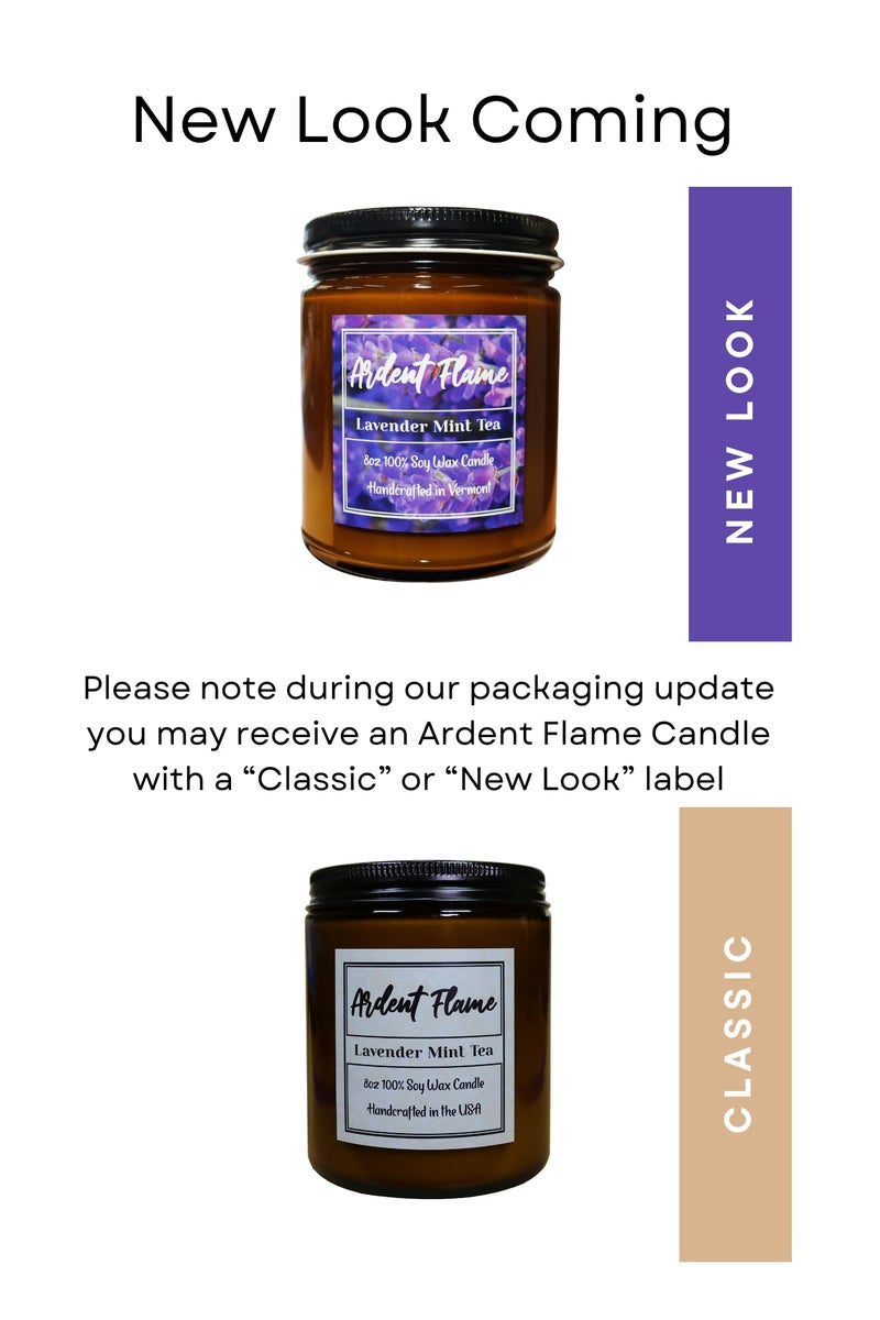 Ardent Flame Candles | Lavender Mint Tea | 100% Natural Soy Wax Candle for Home Decor | Highly Scented | Premium Fragrance | Handmade in Vermont, USA | 8 oz | Long Lasting | Gift for Women and Men - Image 2