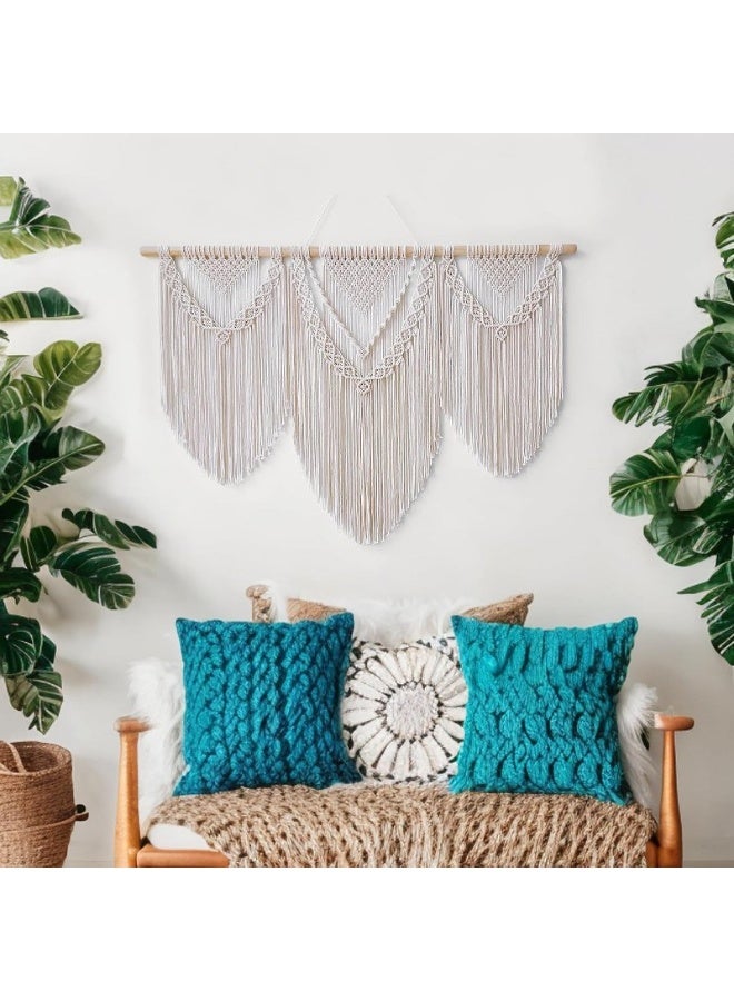 Home Gallery Boho Decoration Made Of Handwoven Macrame Cotton Handmade  - Image 2
