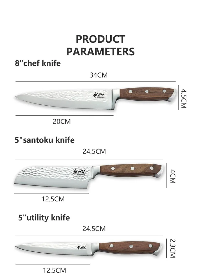 واو غت طقم سكاكين فاخر من   مكون من  قطع