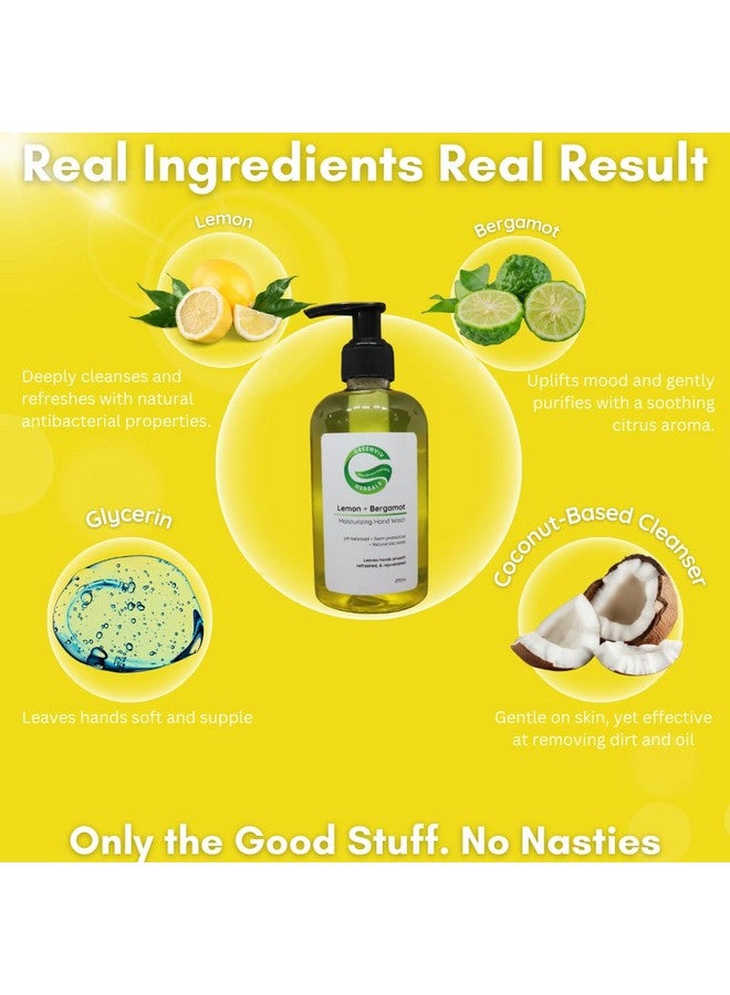 Greenviv Natural Handwash Liquid Lemon & Bergamot, 270ML, Anti Bacterial Moisturizing Hand Wash - Image 5