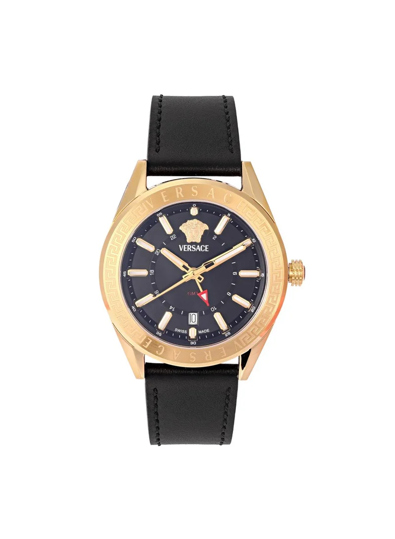 فيرزاتشي V-Code GMT Quartz Black Dial Watch