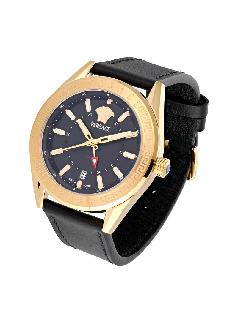 فيرزاتشي V-Code GMT Quartz Black Dial Watch
