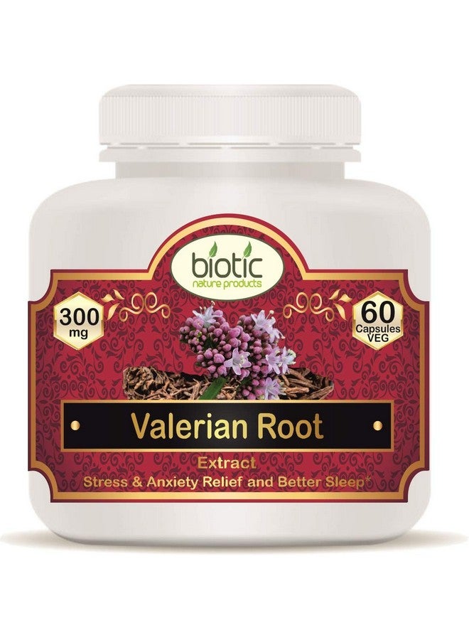Biotic جذر فاليريان البيوتي - كبسولات تاجارا - كبسولة تاجار - كبسولات فاليريان - مستخلص 300 ملغ - 60 كبسولة نباتية - Image 1