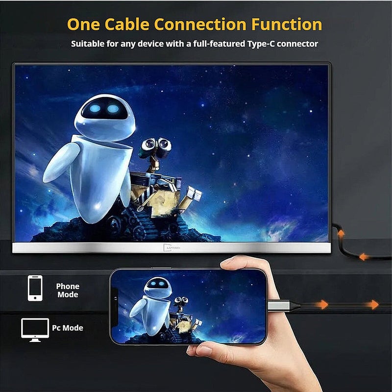 V2COM P4 15.6-Inch FHD IPS HDR Portable Monitor with USB-C and Mini HDMI - Image 3