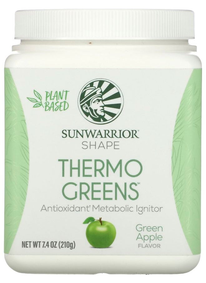 Sunwarrior - Shape Thermo Greens Green Apple 7.4 oz (210 g) - Image 1