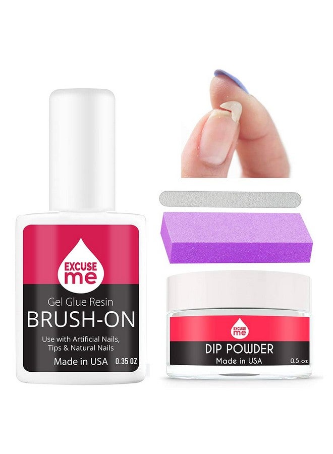 EXCUSE ME Professional Nail Repair Kit For Broken Cracked Split And Weak Nails. Easy To Use And Apply. Life Saver Nail Kit For Quick Fix Solution. 