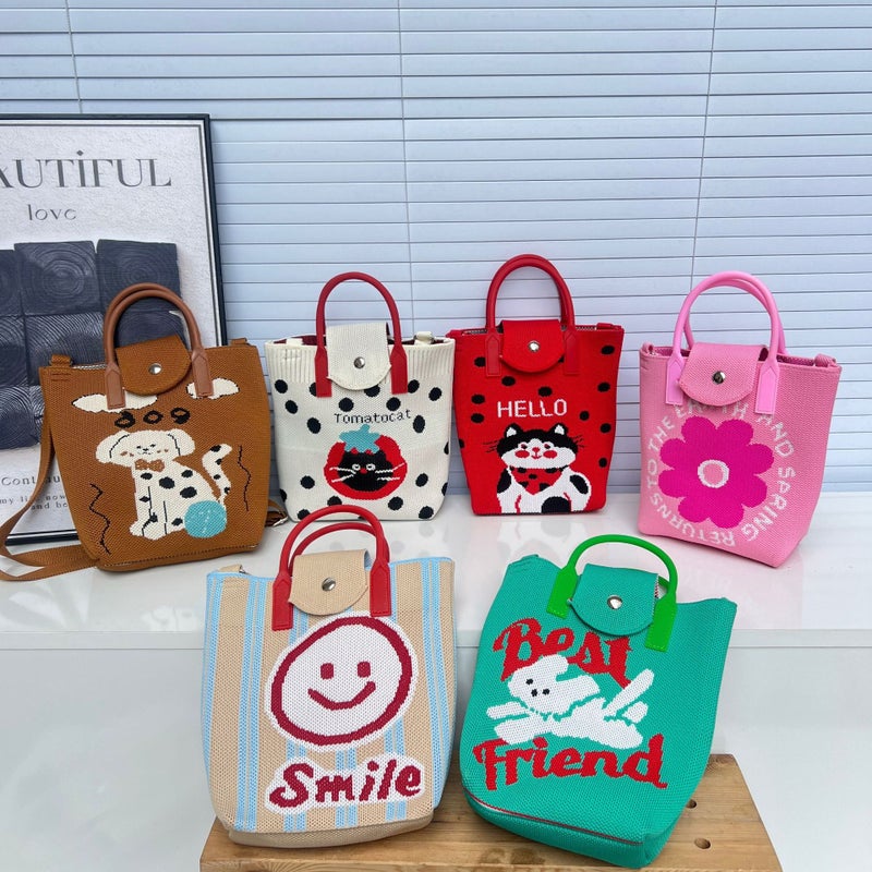 High-End Ins Internet Celebrity Knitted Handbag Mobile Phone Bag Personalized Fashion Clutch Bag Female Niche Versatile Dumpling Bag - Image 4