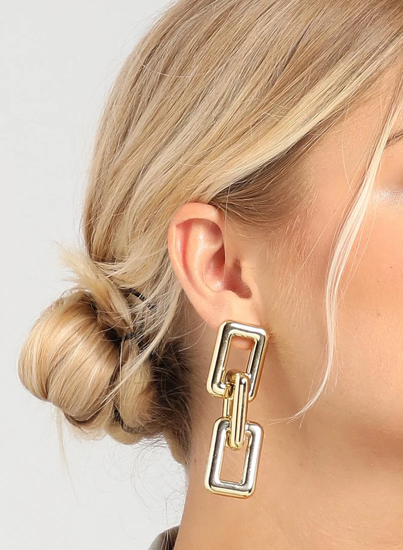 سوهي حلق مصمم مطلي بالذهب