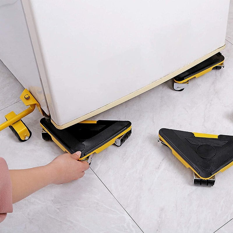 SEVEN SPACE SEVENSPACE Heavy Duty Furniture Lifter with 4 Sliders for Easy and Safe Moving Moving Tool Shifter 5 Pack Object Mobile Tool Mover Household Hand Tool Set - Image 2