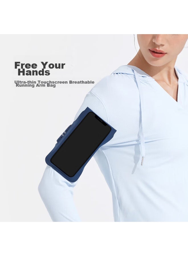 Keep Keep Armband Phone Holder For Running, Fitness, Touchscreen, Ultra-thin, Sweat-proof, Waterproof, Non-slip, Adjustable, Black  - Image 3
