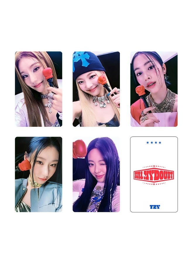 NIBEMINENT 5 Pcs Kpop ITZY KILL MY DOUBT Lomo Cards Card For Fans Collection Gifts - Image 1