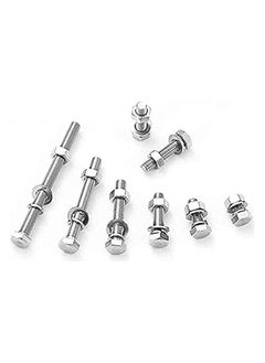 Duravel Duravel Nuts and Bolts Set 15 pcs - Stainless Steel A2 Bolt, Nuts, Plain washer, spring washer combo- Heavy Duty Bolts and Nuts (20 MM Length, 6 MM)  - Image 3