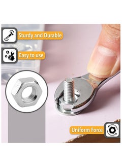 Duravel Duravel Nuts and Bolts Set 15 pcs - Stainless Steel A2 Bolt, Nuts, Plain washer, spring washer combo- Heavy Duty Bolts and Nuts (20 MM Length, 6 MM)  - Image 4