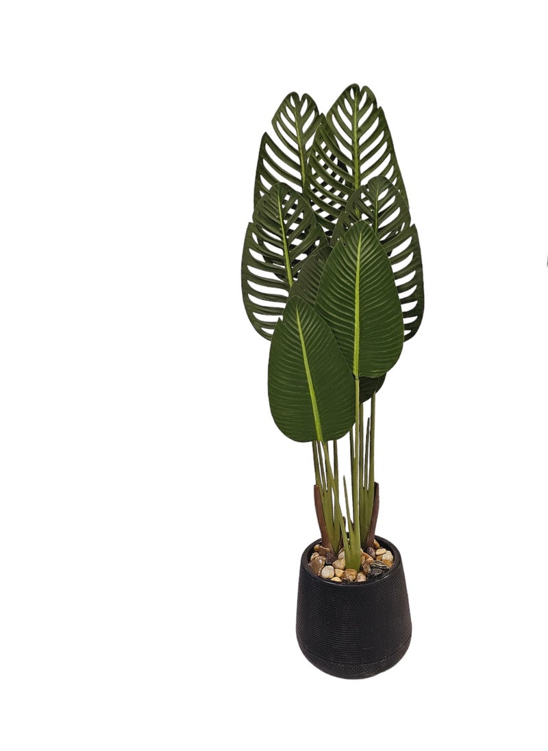 AL KHALDIYA Artificial decorative plant tree with pot, 130 cm  - Image 1