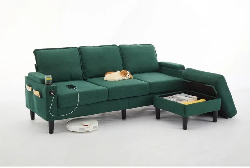 Comfynest Modular 3-Seater Sectional Sofa with Storage - Image 2