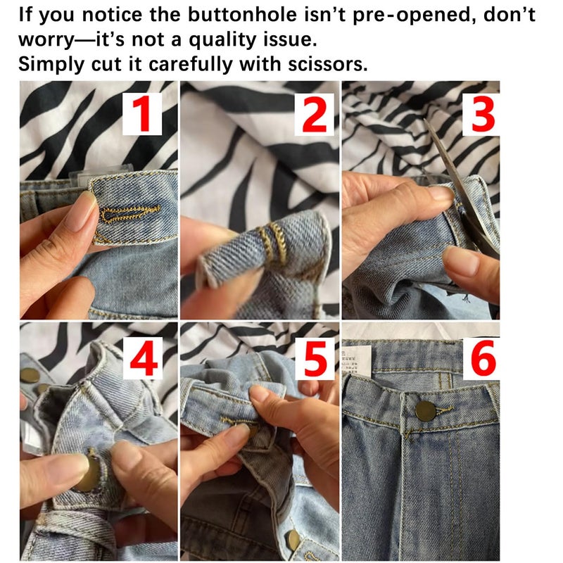KSDDC Y2K Ripped Grunge Baggy Jeans Pants Emo Women Goth Straight Leg Pants High Waist Alt 2000s Trousers Clothes (Black,Small) - Image 3