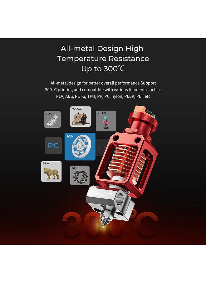 Generic - CREALITY Spider Pro Hotend Nozzle High-temperature and High-speed Fast Heating for 3D Printer Ender-3 Pro/Ender-3/Ender-3 V2/Ender-5/Ender-2/CR-10 S5/CR-10/CR-20 Pro - Image 1
